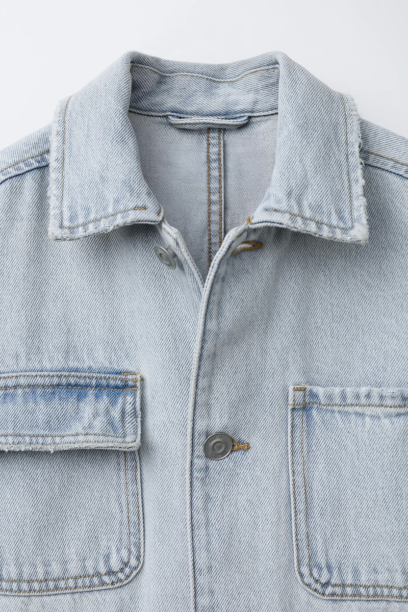 SURCHEMISE EN DENIM À POCHES
