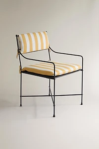 STRIPED ARMCHAIR BACK CUSHION