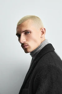 MANTEAU CROISÉ AVEC LAINE