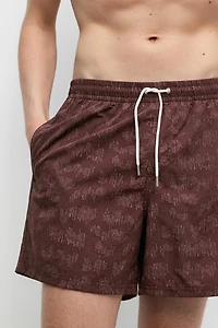 Printed swimming trunks
