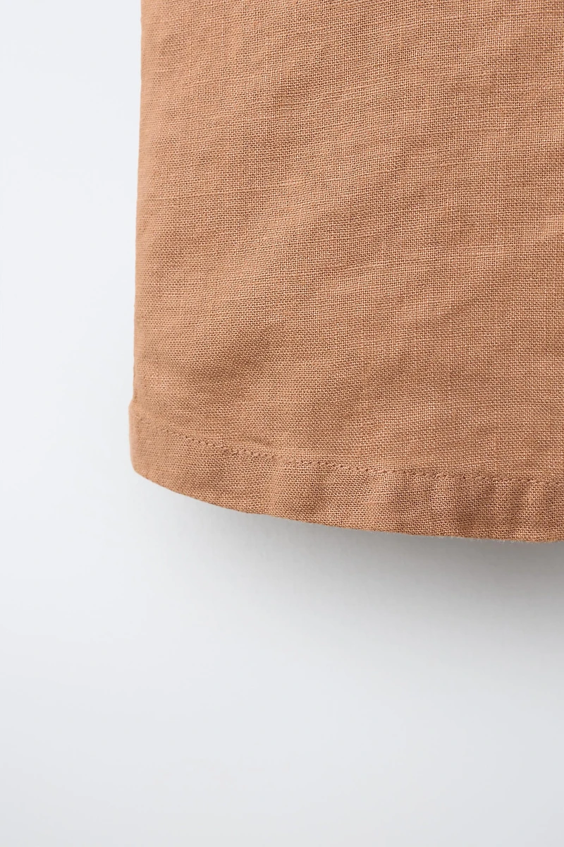 100% LINEN SLEEVELESS SHIRT