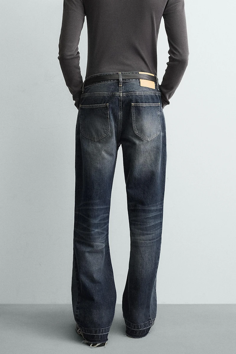STRUCTURED FLARE FIT JEANS