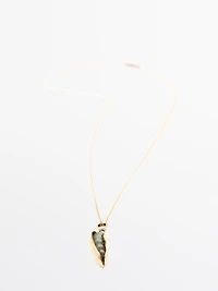 Chain necklace with pod pendant