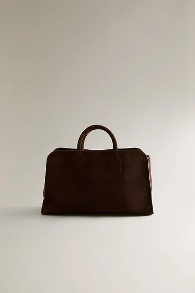 MINI SUEDE LEATHER TOTE BAG