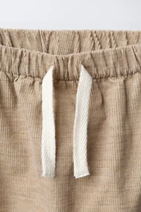 LINED FINE-WALED CORDUROY PANTS