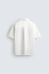 CHEMISE COUPE DÉCONTRACTÉE EN POPELINE