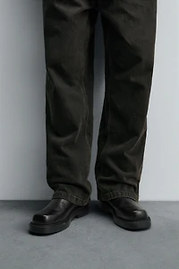 BOTTES EN CUIR À SEMELLES ÉPAISSES ÉDITION LIMITÉE