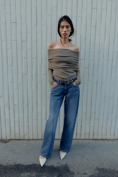 TOP EN MAILLE BUSTIER FRONCES