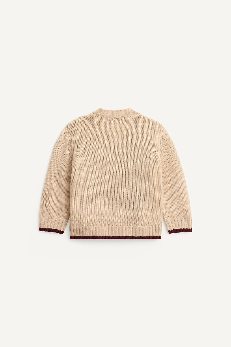 100% WOOL KNIT CARDIGAN LIMITED EDITION