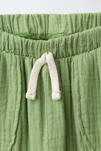 COMBINATION TEXTURE PANTS