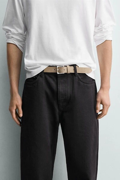 SPLIT LEATHER BELT