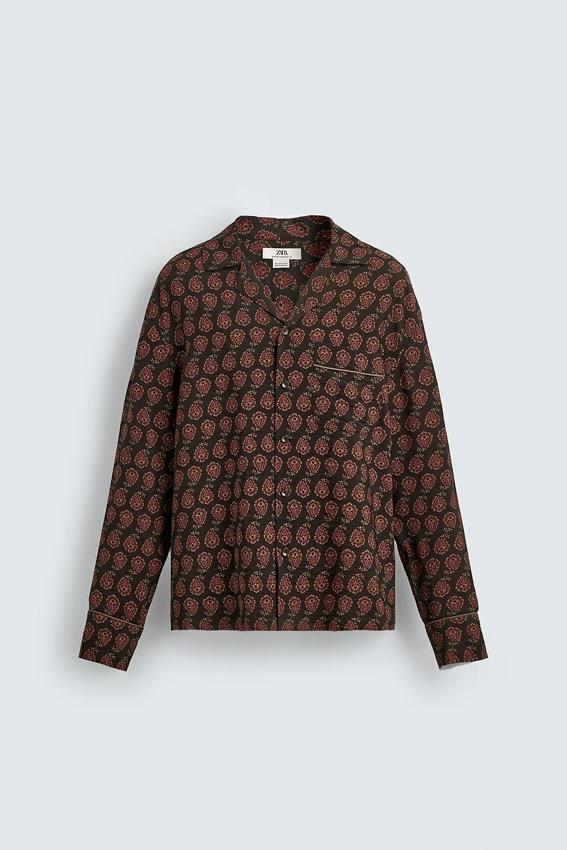 CHEMISE FLUIDE À IMPRIMÉ CACHEMIRE