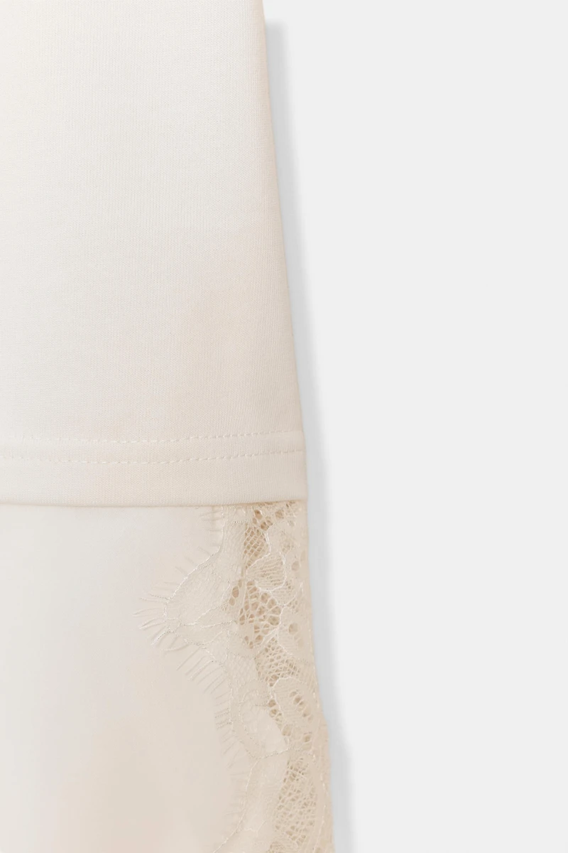 COMBINATION LACE T-SHIRT