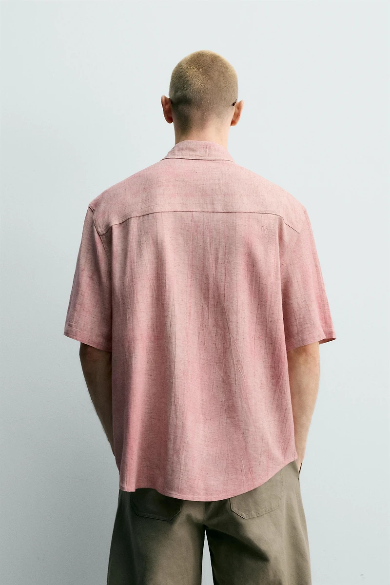 CHEMISE RELAXED FIT EFFET DÉLAVÉ