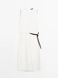 Robe midi avec ceinture