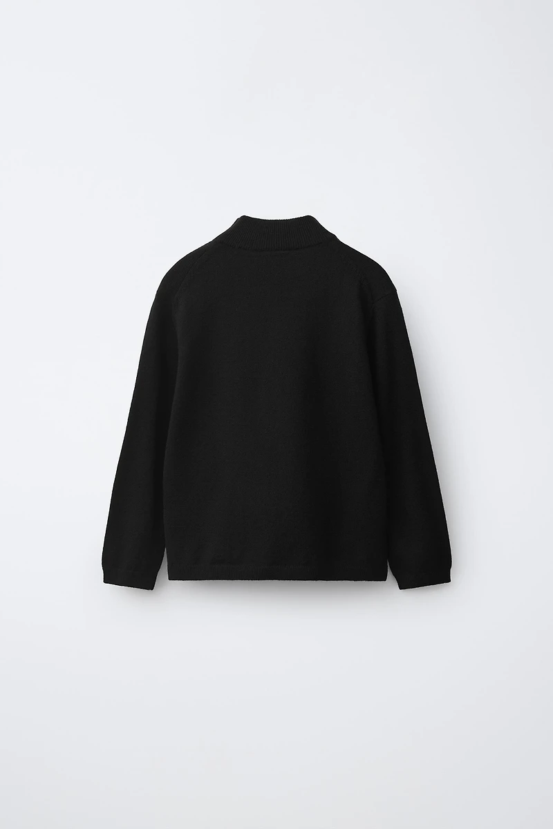 MOCK NECK KNIT JUMPER