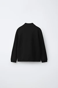 MOCK NECK KNIT JUMPER