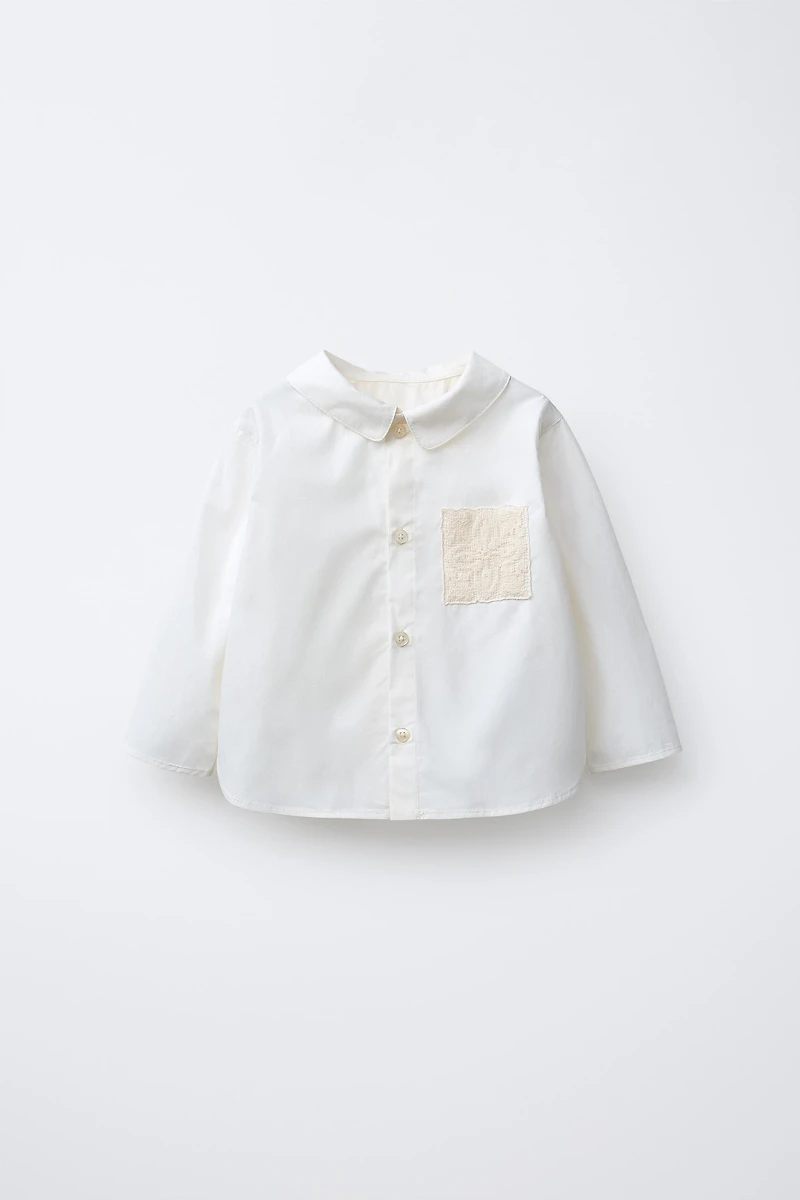 LACE POCKET SHIRT
