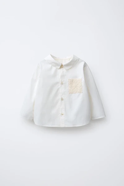 LACE POCKET SHIRT
