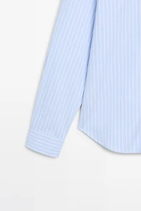 Regular fit pinstriped shirt