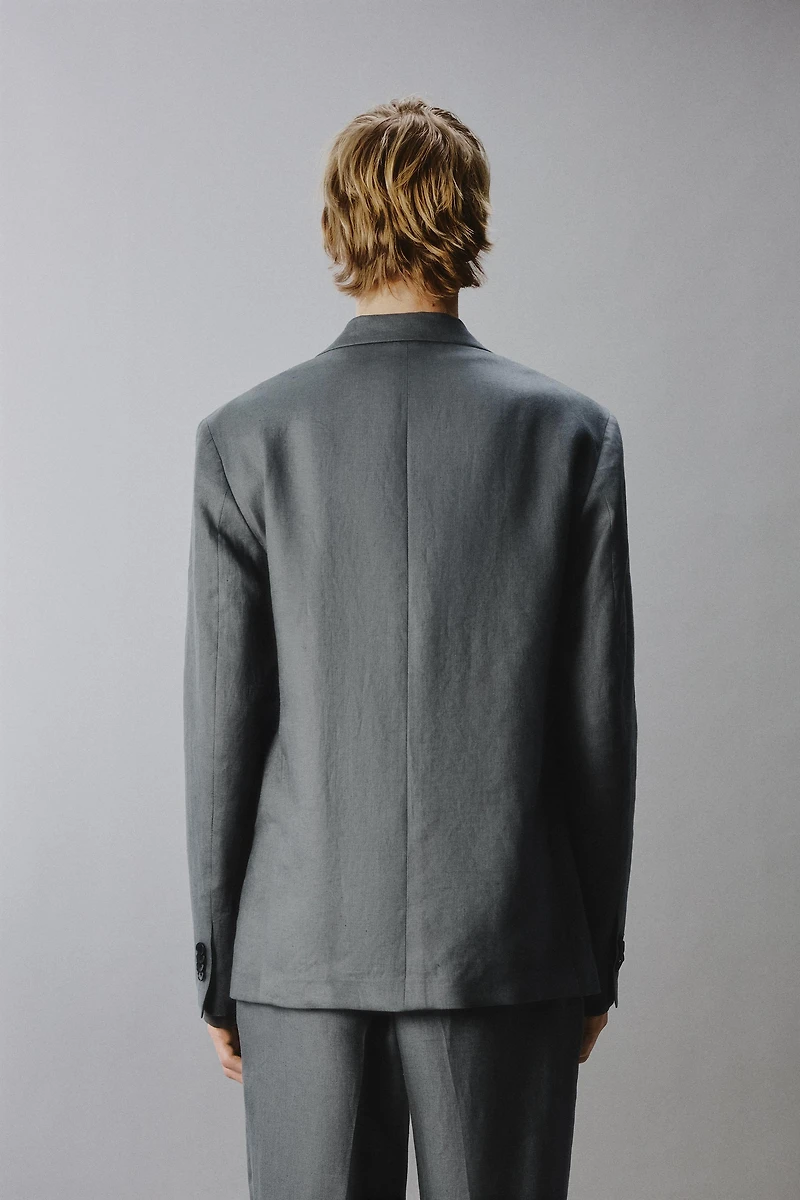 100% LINEN SUIT JACKET