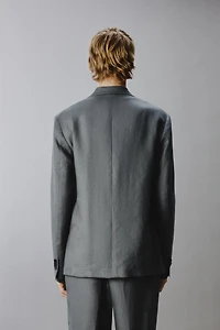 100% LINEN SUIT JACKET