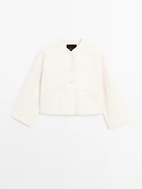 100% cotton floral fabric jacket