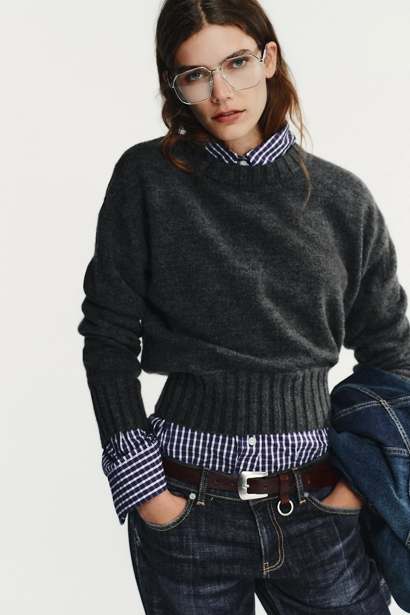RIB KNIT SWEATER