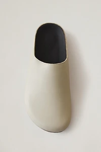 MINIMAL LEATHER MULE CLOG SLIPPERS