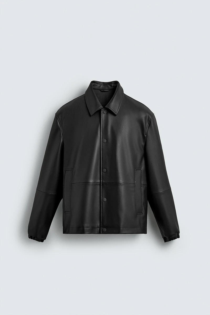 FAUX LEATHER JACKET