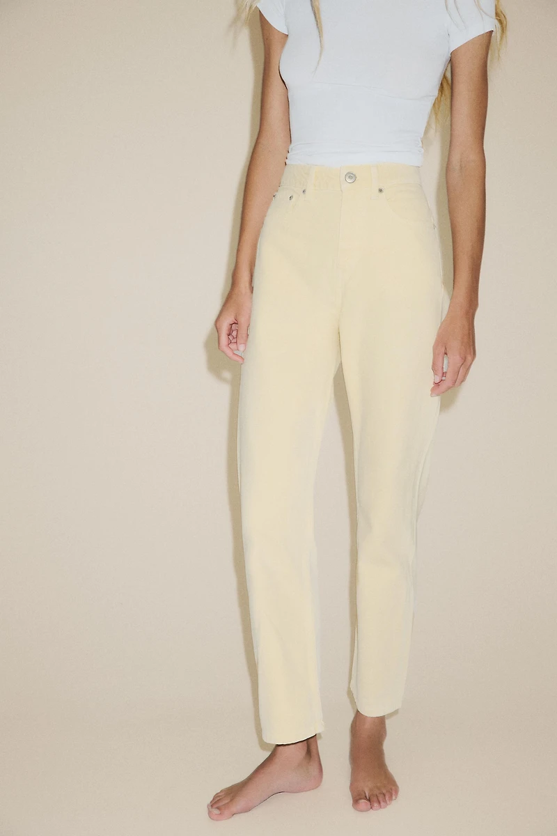 JEAN TRF MOM FIT TAILLE HAUTE