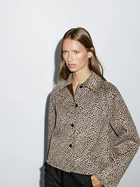 Manteau court laine