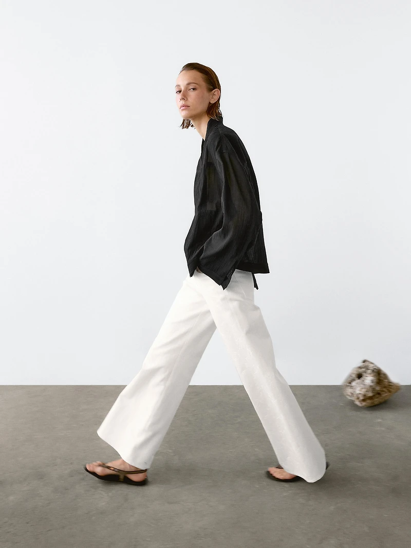 Flowing 100% cotton shirt