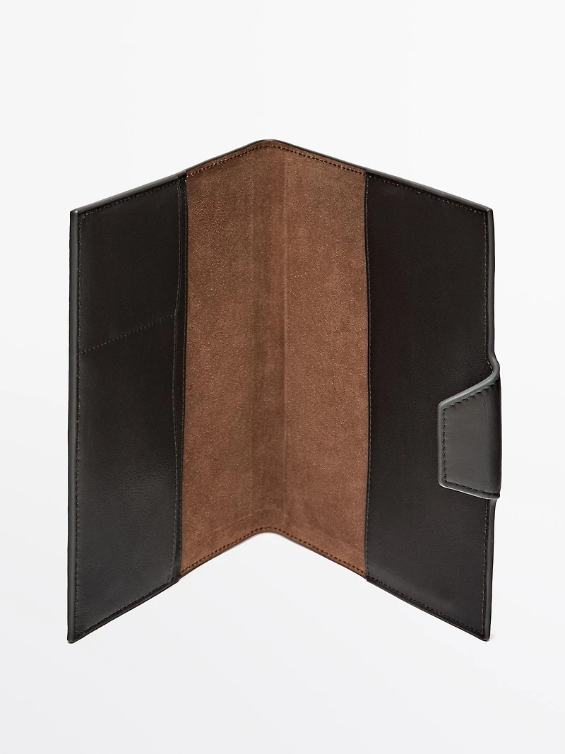 Nappa leather notebook cover