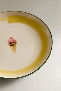 ASSIETTE À DESSERT GRÈS GLACE