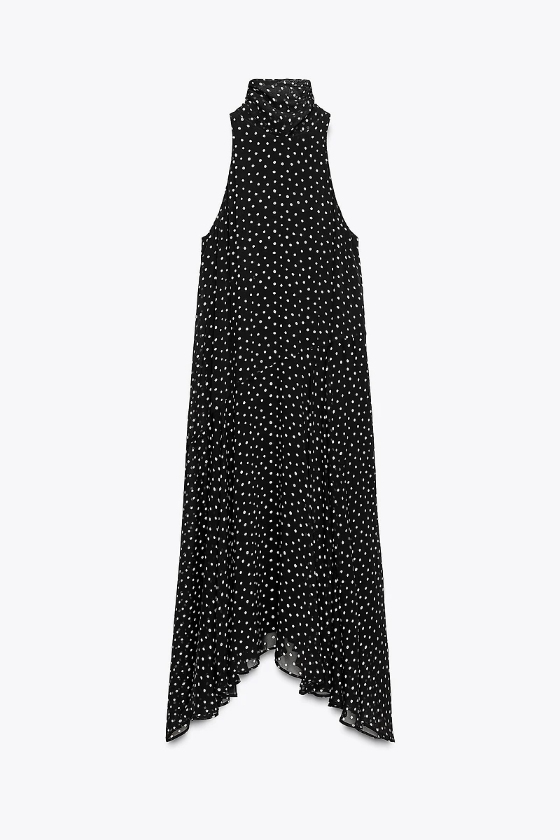 ZW COLLECTION HALTER POLKA DOT DRESS