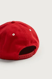 EMBROIDERED FLAT VISOR CAP