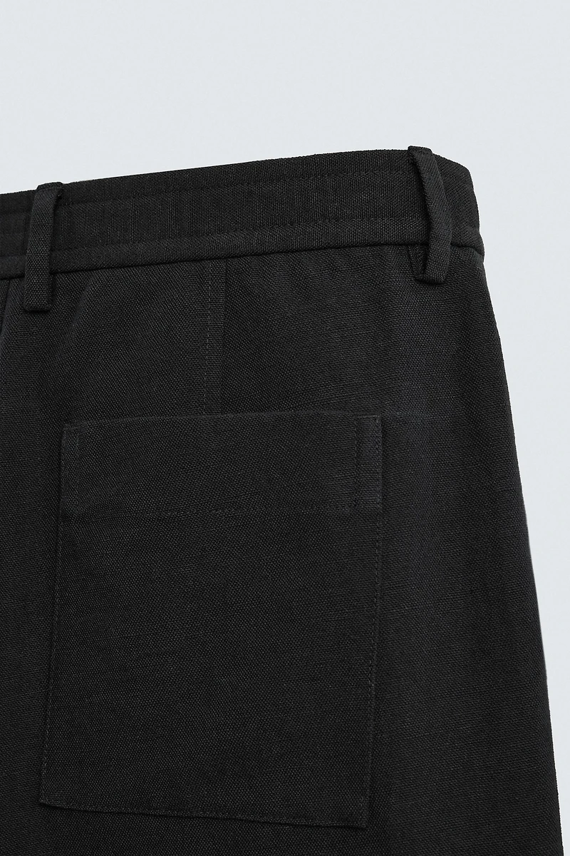 COTTON - LINEN SUIT PANTS