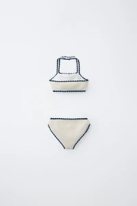 6-14 YRS / CROCHET FLOWER BIKINI