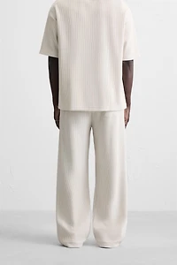 VERTICAL TEXTURED JOGGER PANTS