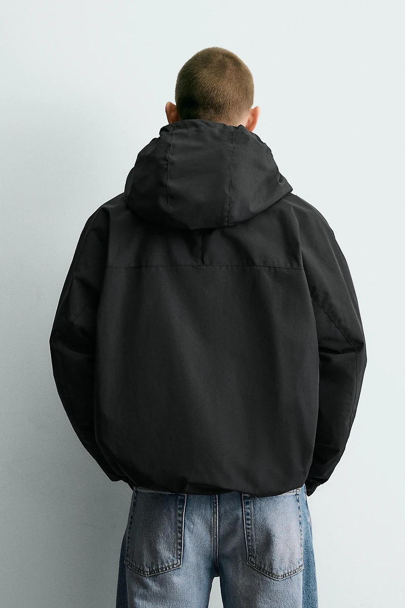 WATER REPELLENT TECHNICAL JACKET WITH FLEECE