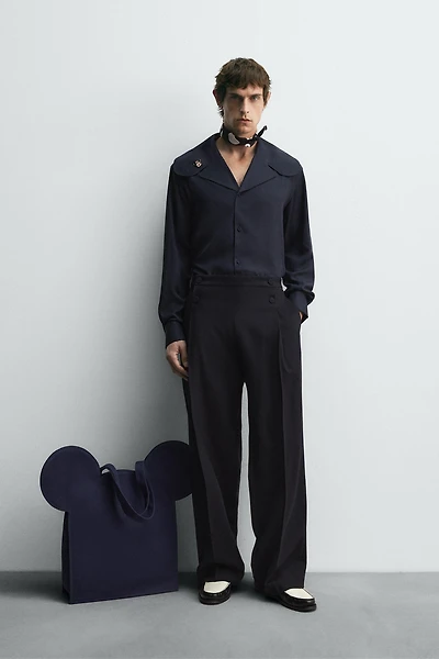 FLOWING SHIRT WITH PETER PAN COLLAR HARRY LAMBERT FOR ZARA X DISNEY