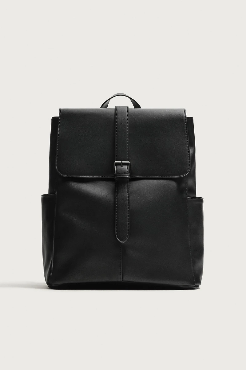 SAC À DOS À RABAT ET CEINTURE