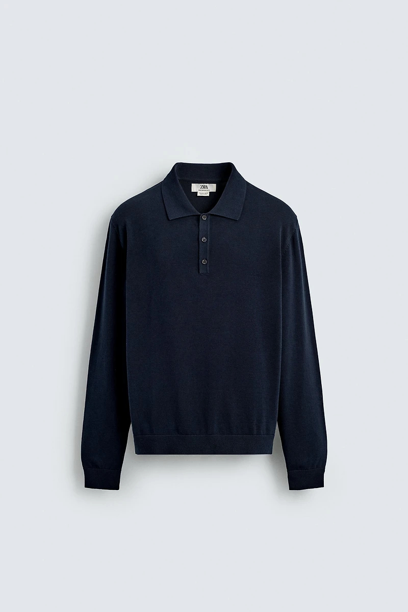 POLO EN MAILLE À COUPE DÉCONTRACTÉE
