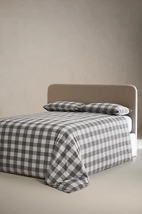 PLAID FLANNEL DUVET COVER