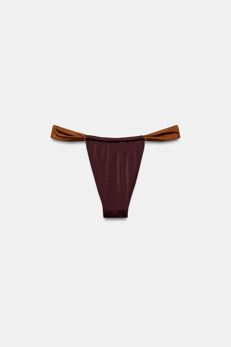 BAS DE BIKINI DRAPÉ BIMATIÈRE