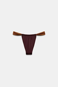 BAS DE BIKINI DRAPÉ BIMATIÈRE