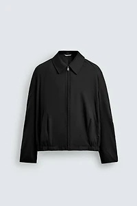 RELAXED FIT HERRINGBONE JACKET
