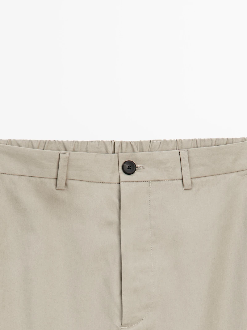 Semi-jogger fit trousers