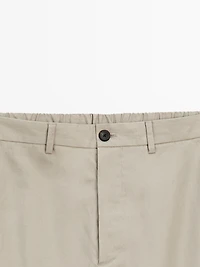 Semi-jogger fit trousers